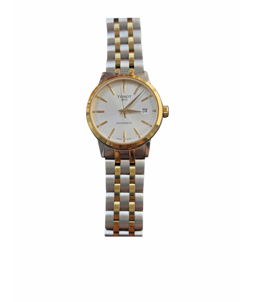 TISSOT Серебряные стальные часы, фото 1