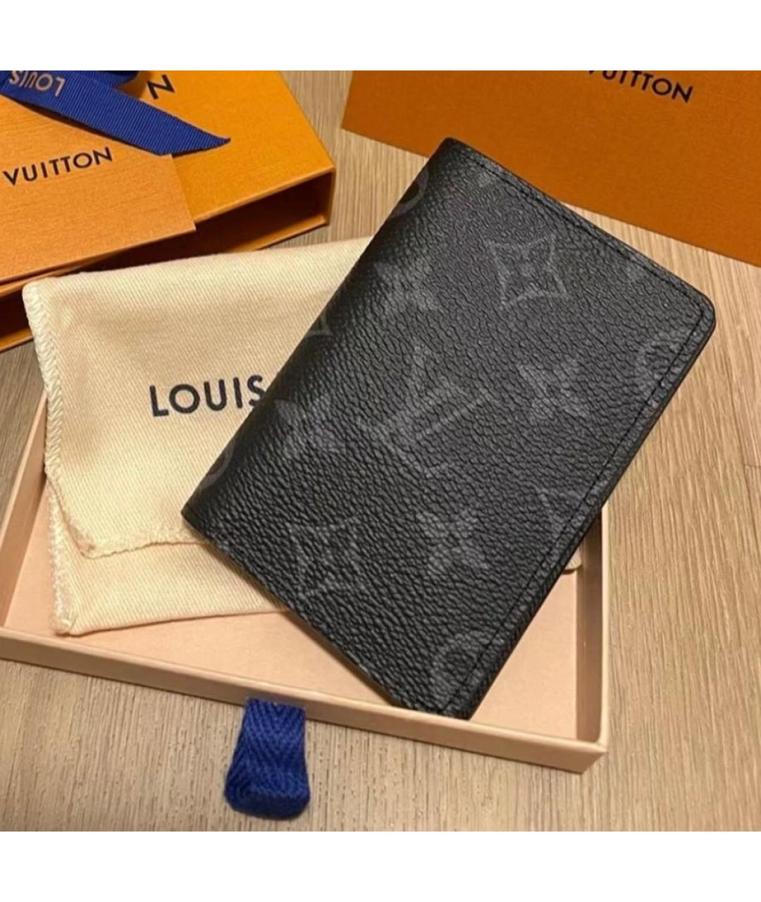 LOUIS VUITTON Черный кардхолдер, фото 4