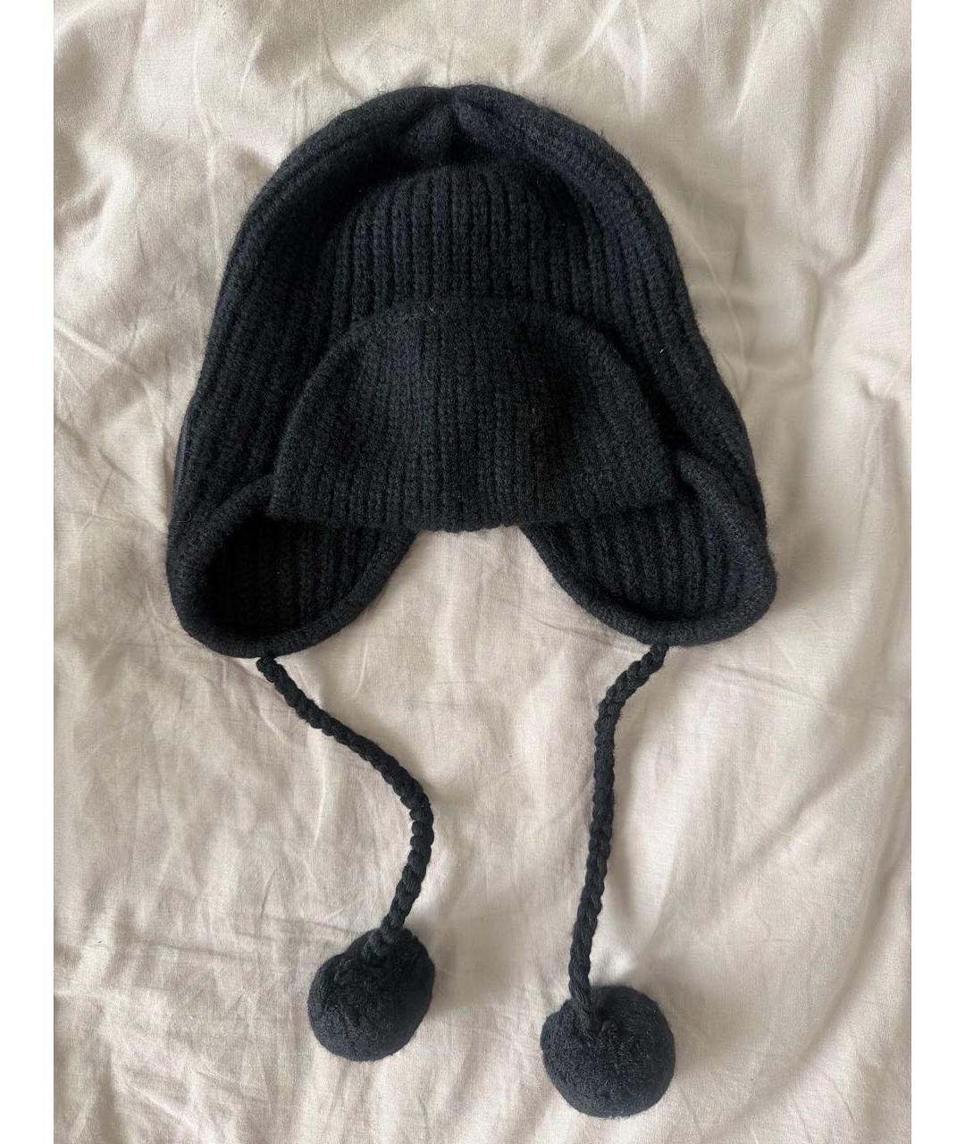 CHANEL Черная кашемировая шапка, фото 3