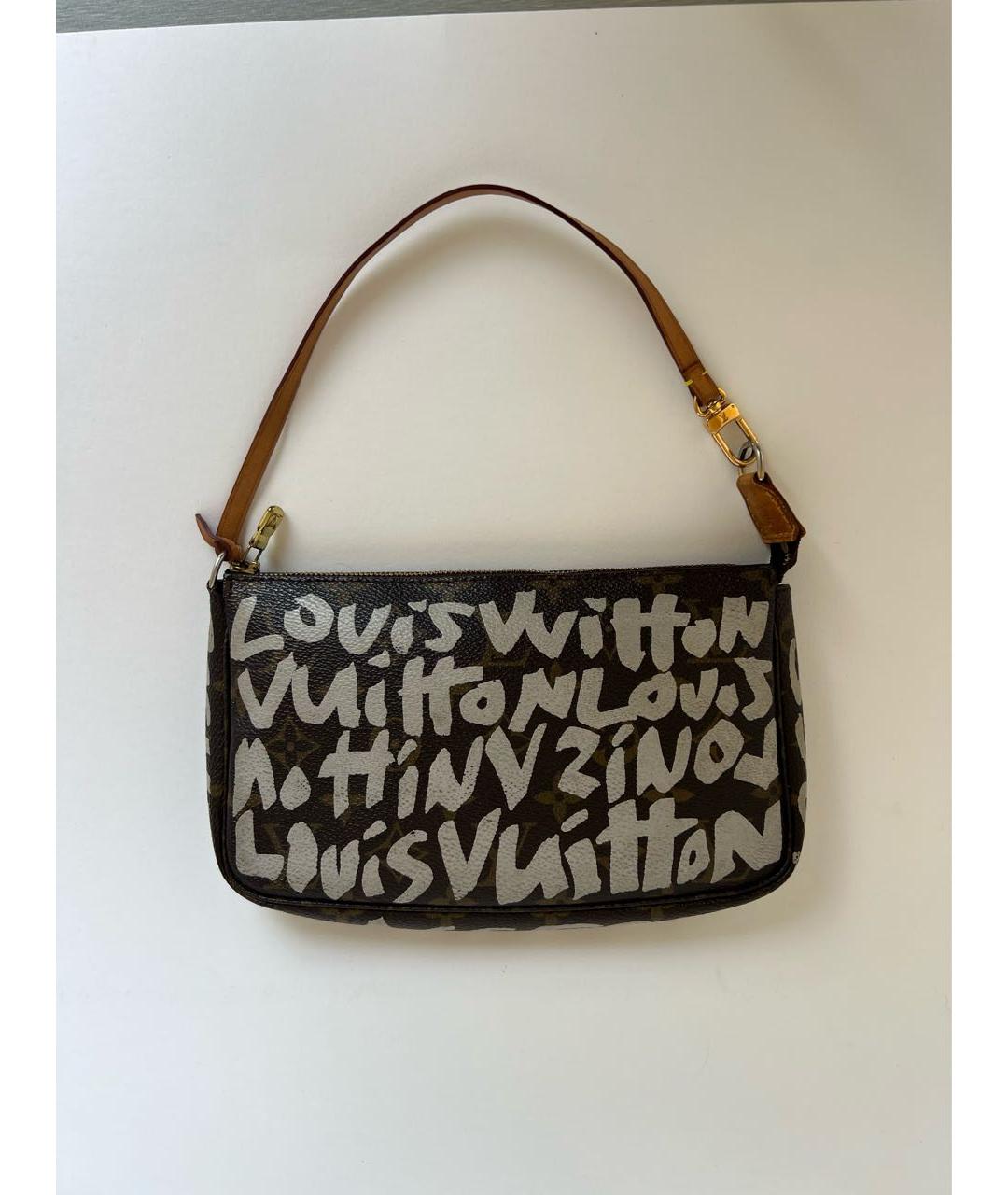 LOUIS VUITTON Коричневая сумка с короткими ручками, фото 2