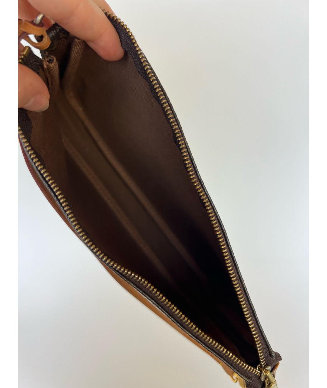 LOUIS VUITTON Коричневая сумка с короткими ручками, фото 4