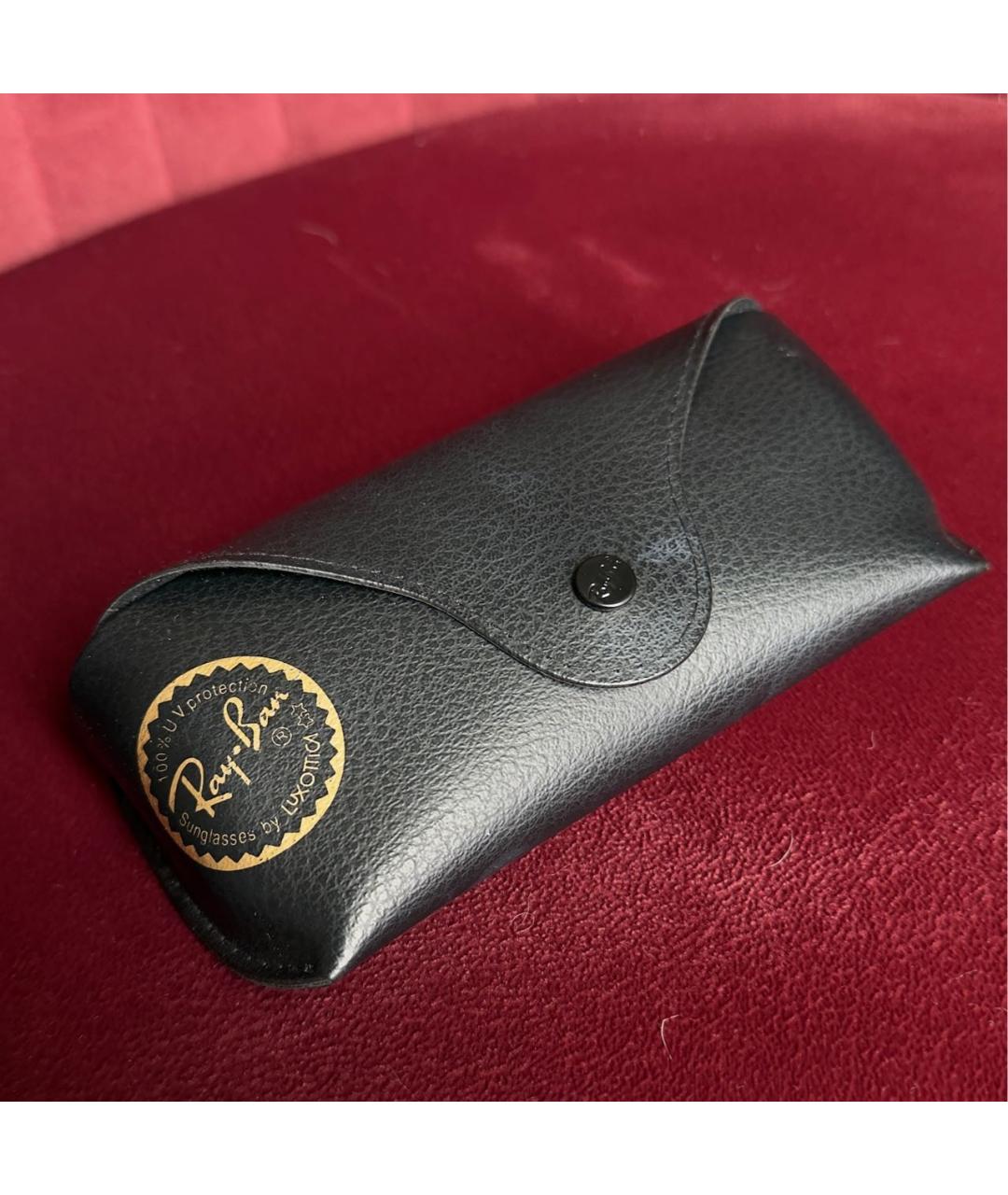 RAY BAN Черные металлические солнцезащитные очки, фото 4