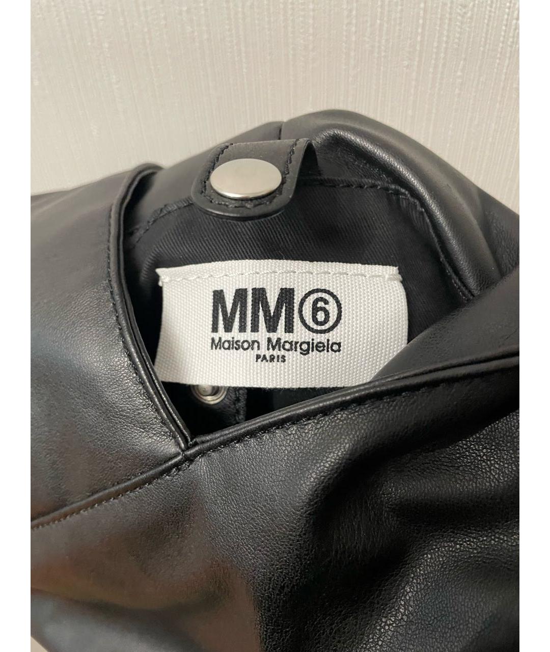 MAISON MARGIELA Черная сумка тоут из искусственной кожи, фото 4
