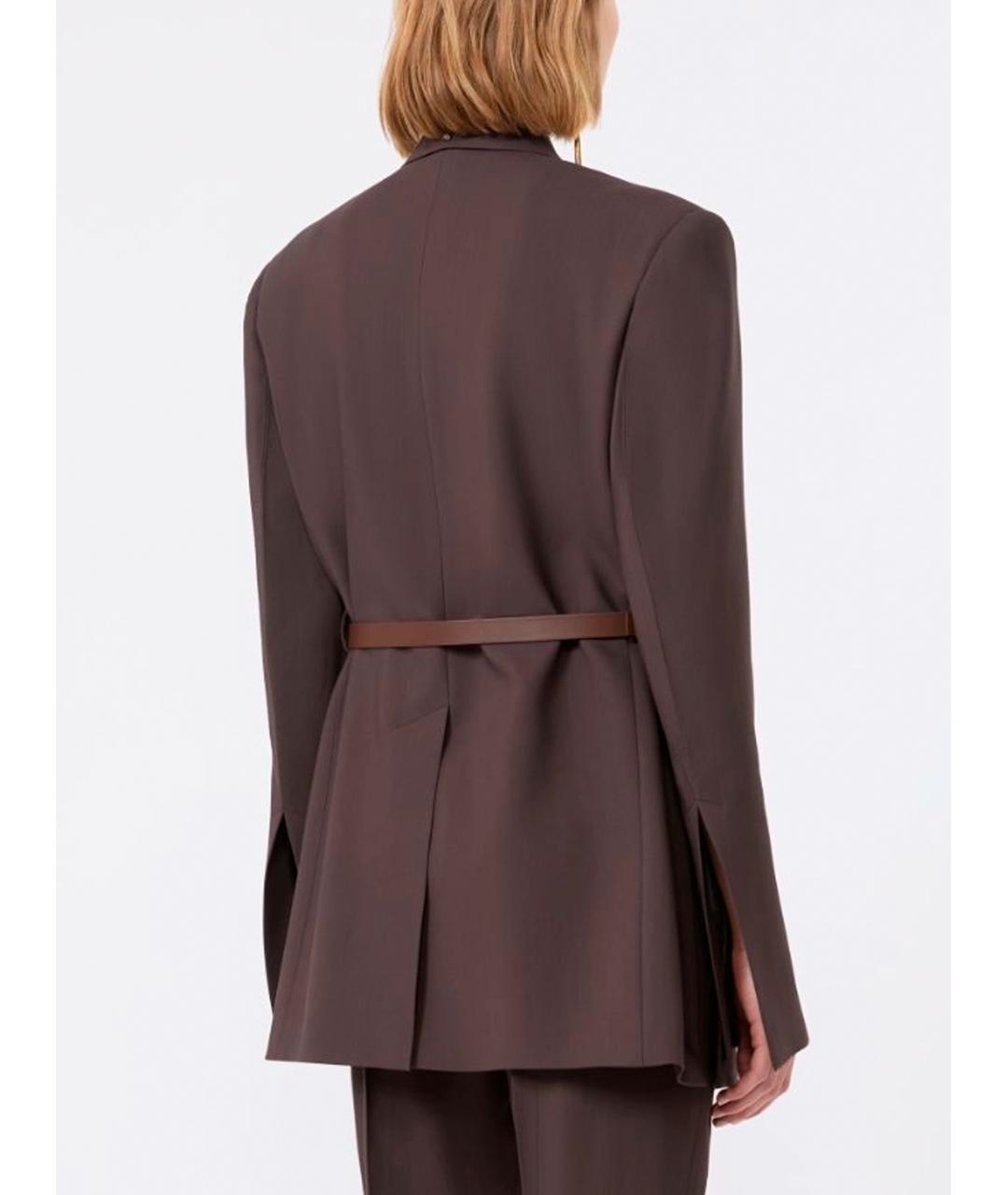SPORTMAX Коричневый вискозный жакет/пиджак, фото 5