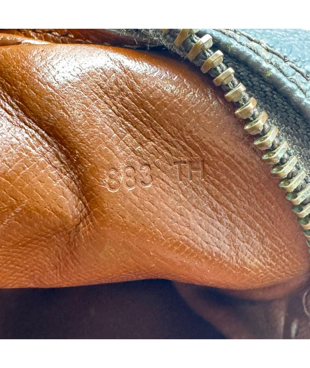 LOUIS VUITTON Коричневая кожаная сумка на плечо, фото 6