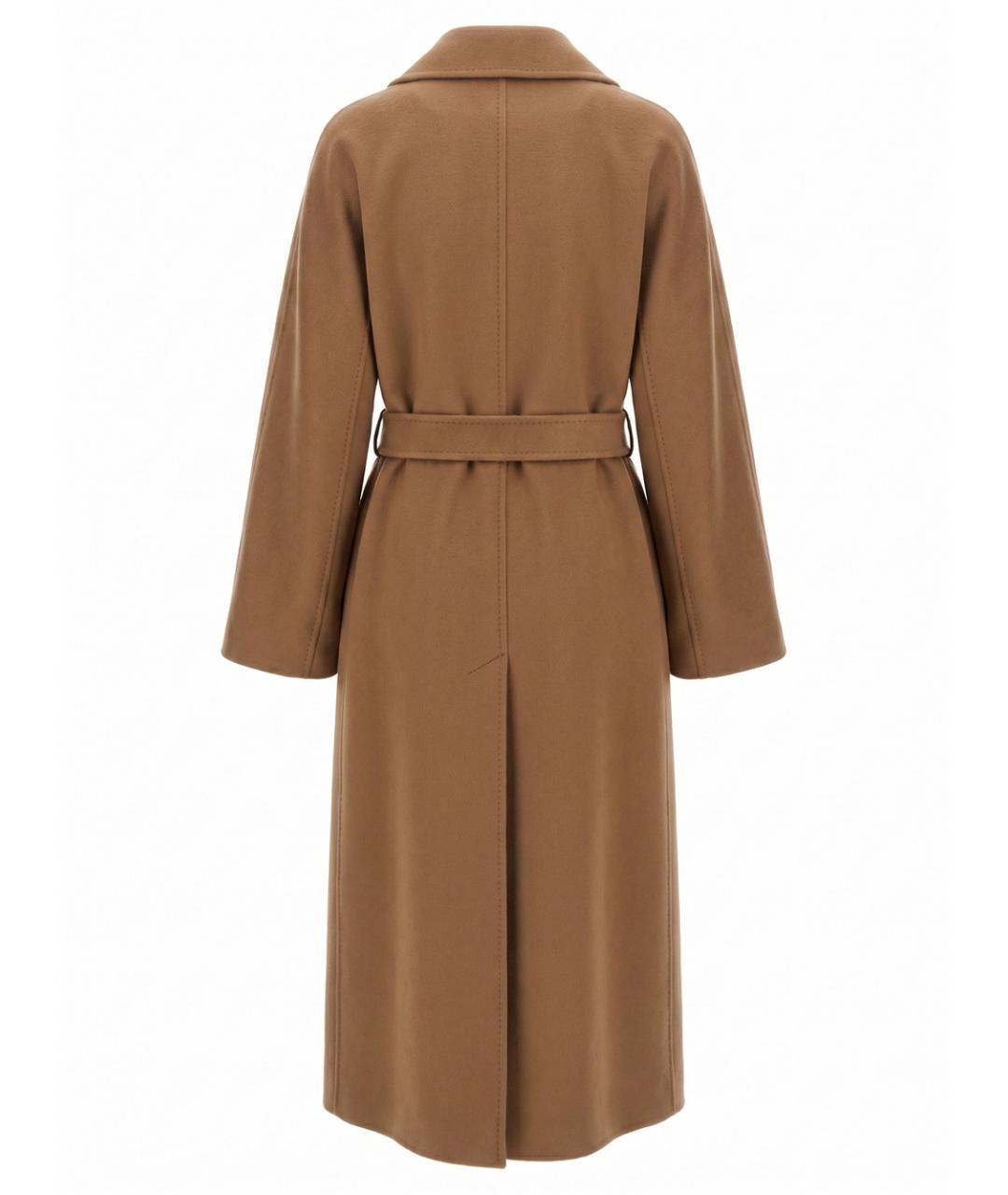 MAX MARA Коричневое шерстяное пальто, фото 2