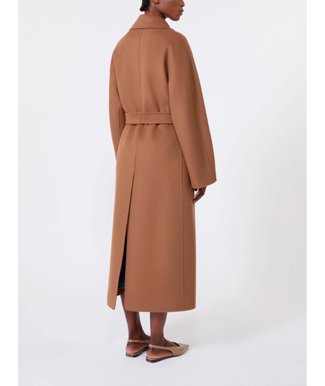 MAX MARA Коричневое шерстяное пальто, фото 5