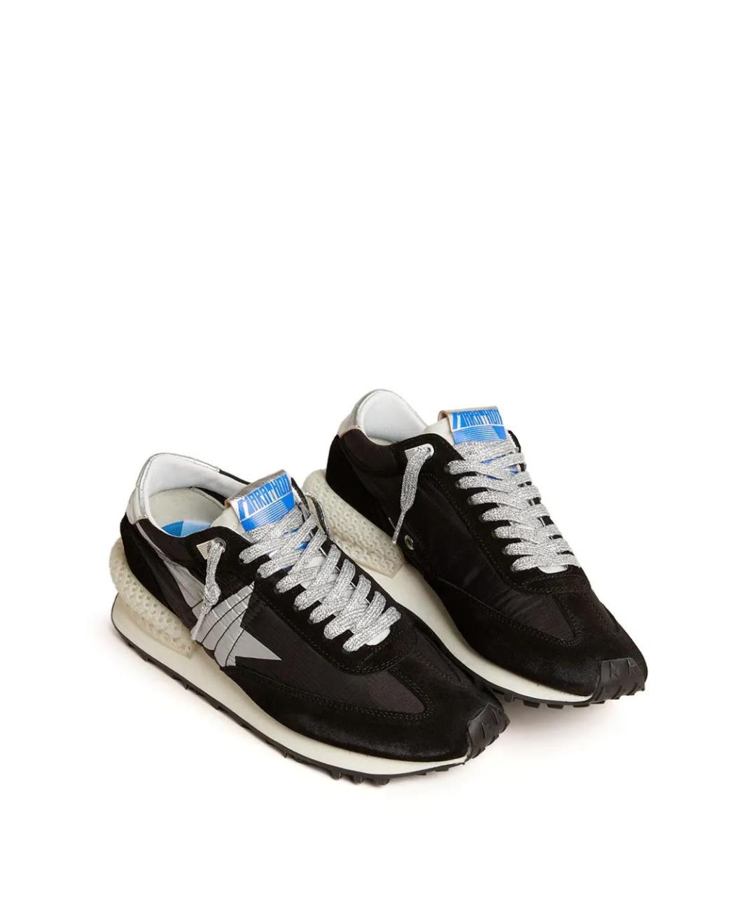 GOLDEN GOOSE Черные кожаные кроссовки, фото 4
