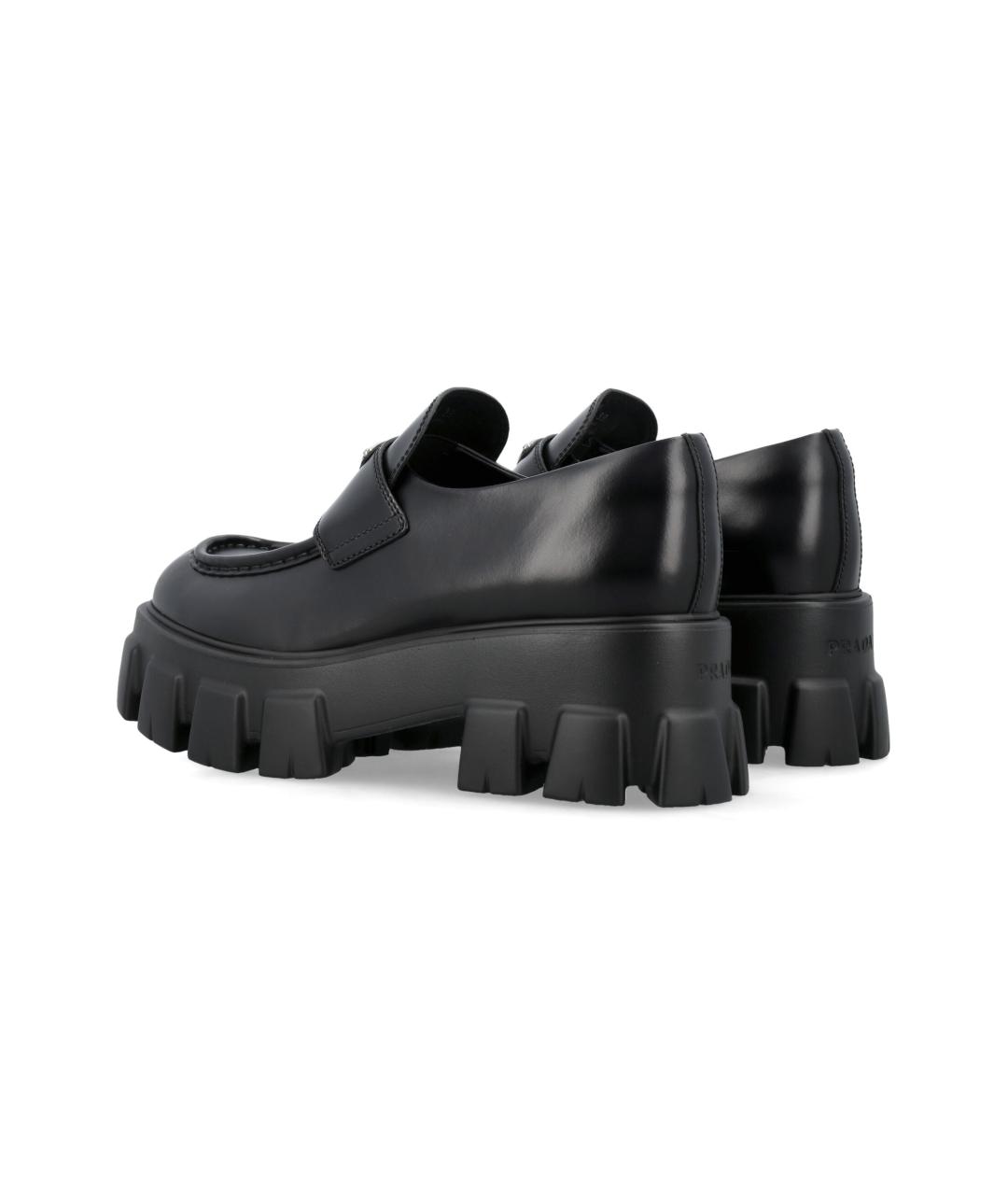 PRADA Черные кожаные лоферы, фото 3