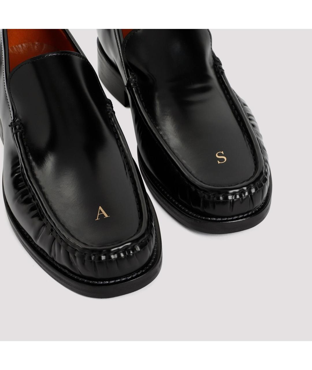 ACNE STUDIOS Черные кожаные лоферы, фото 5
