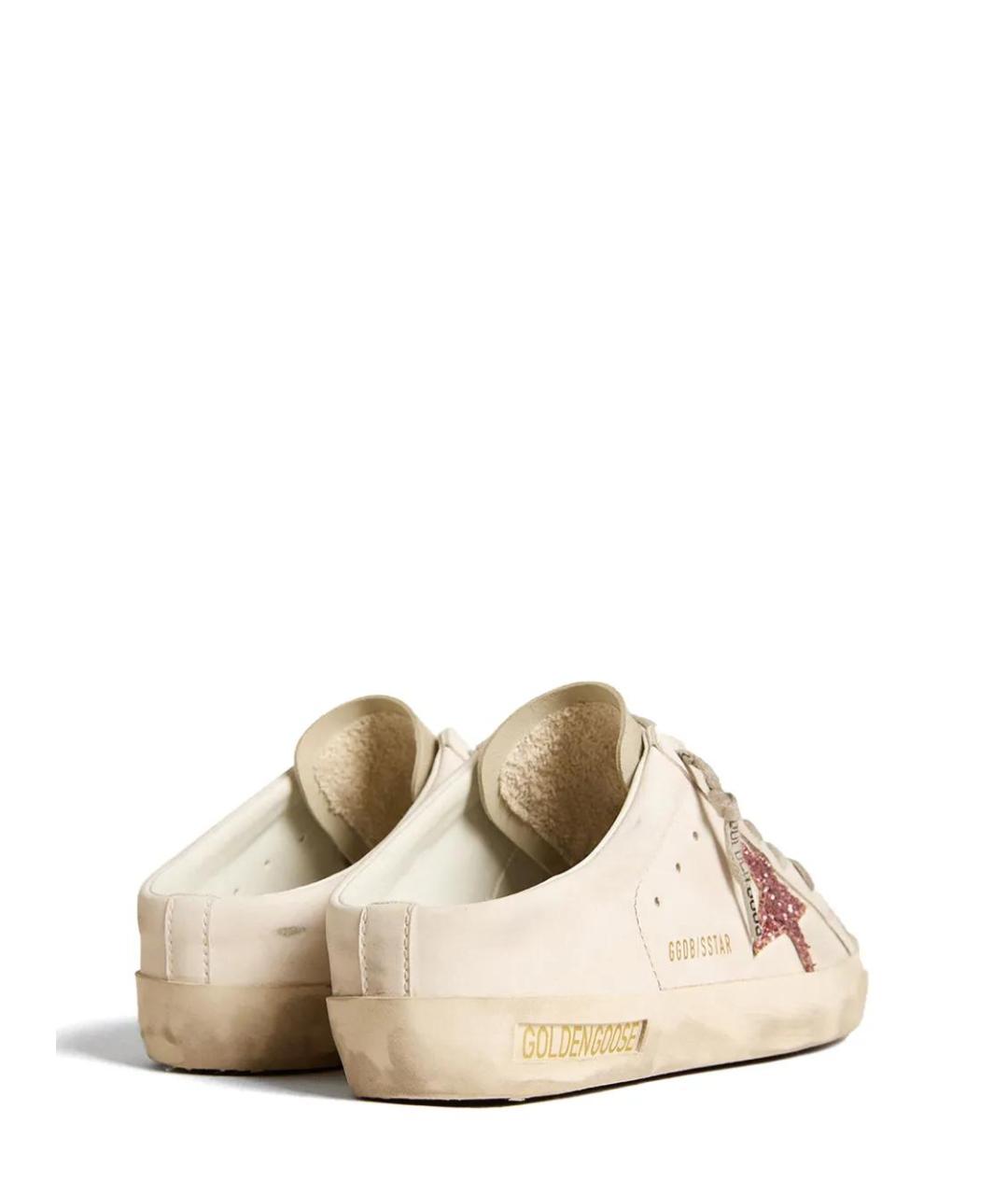 GOLDEN GOOSE Белые кожаные кроссовки, фото 5