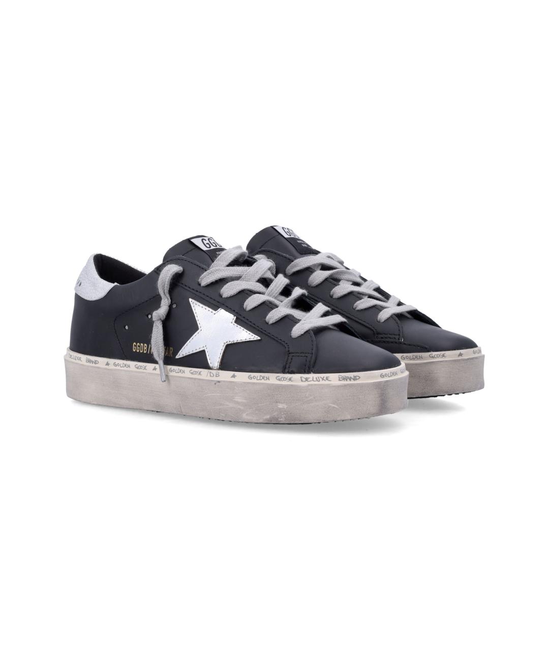 GOLDEN GOOSE Черные кожаные кеды, фото 3