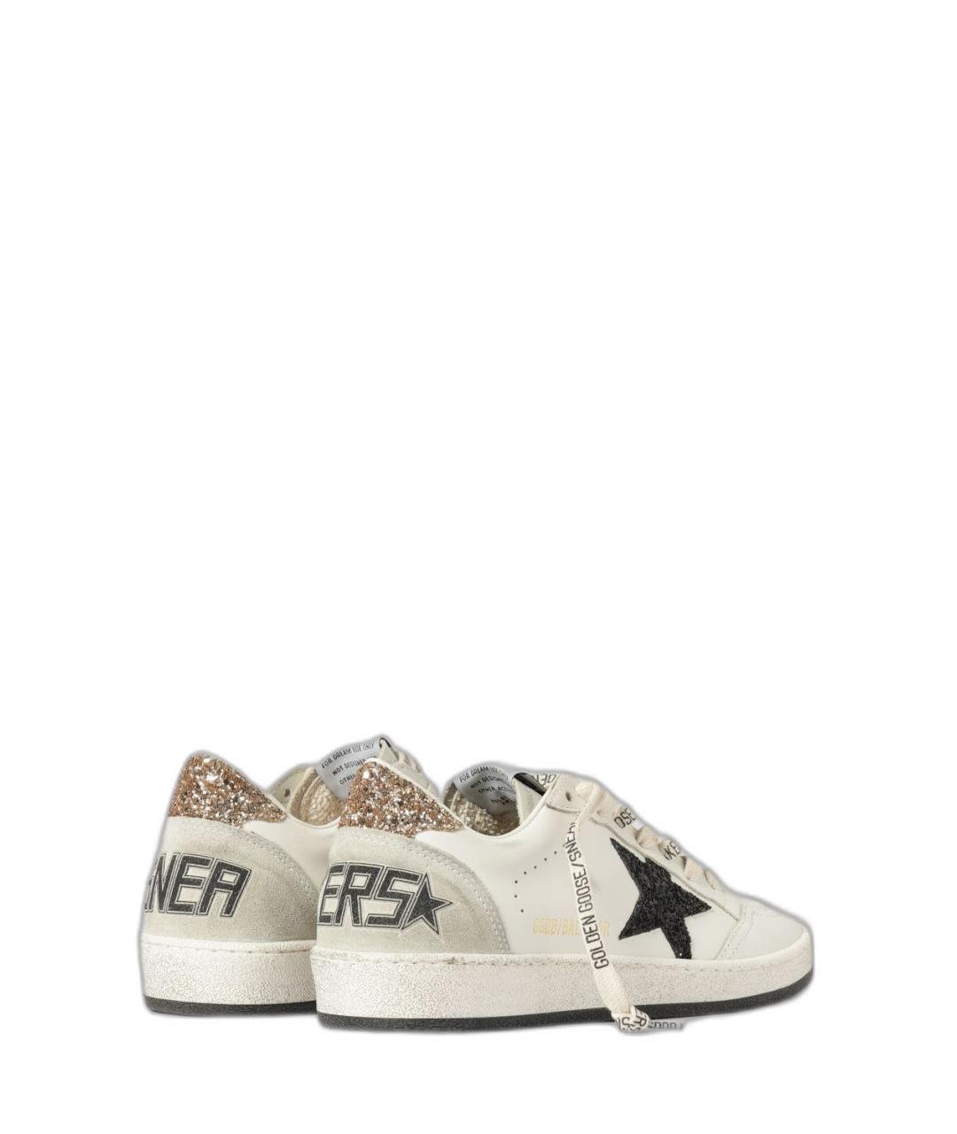 GOLDEN GOOSE Белые кожаные кроссовки, фото 3