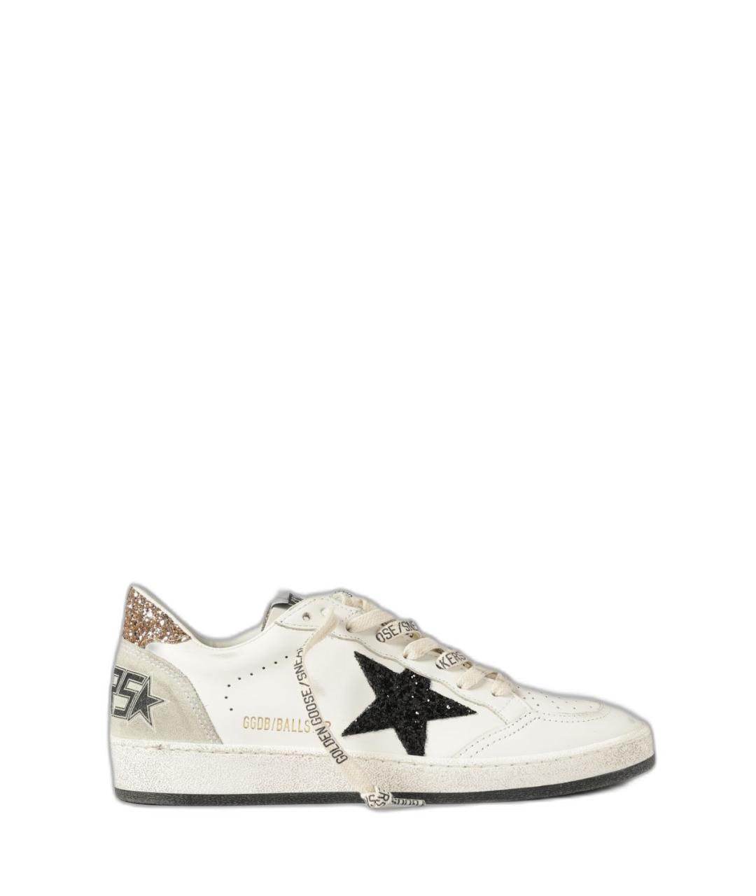 GOLDEN GOOSE Белые кожаные кроссовки, фото 1