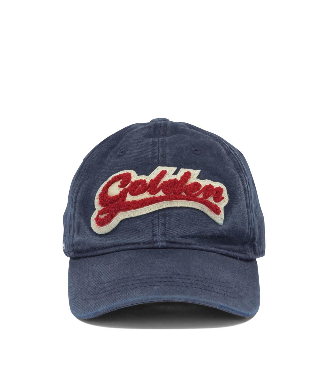 GOLDEN GOOSE Синяя хлопковая кепка, фото 1