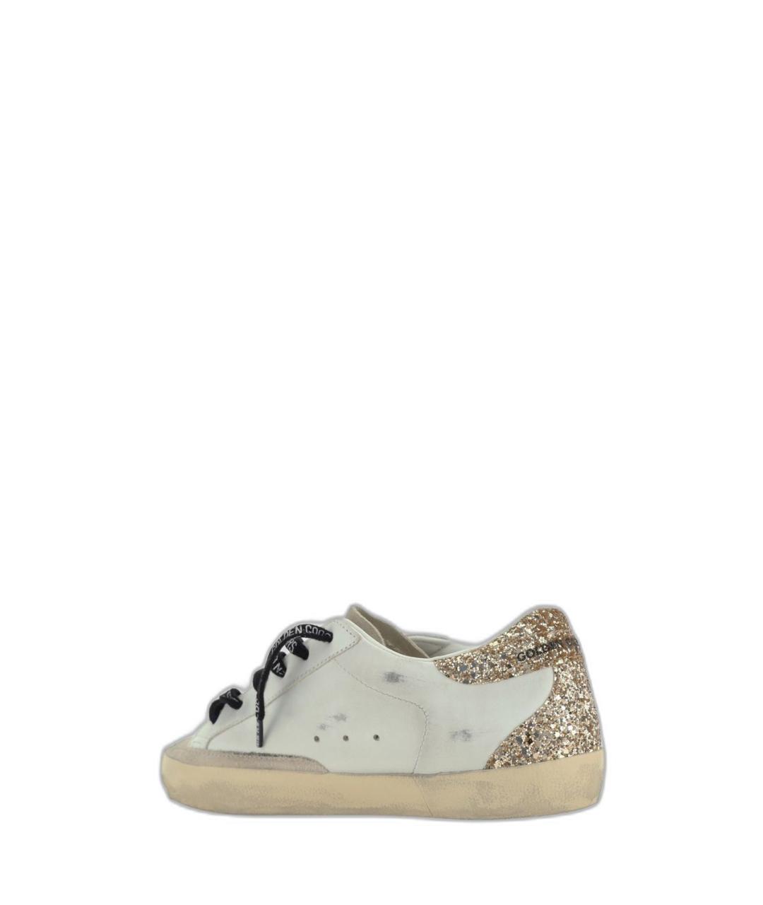 GOLDEN GOOSE Белые кожаные кроссовки, фото 3