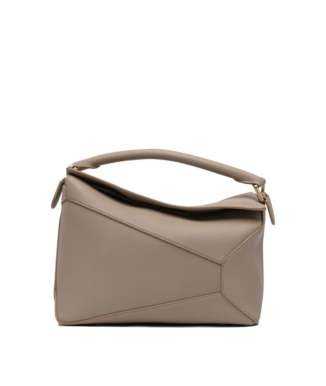 LOEWE Бежевая кожаная сумка через плечо, фото 1