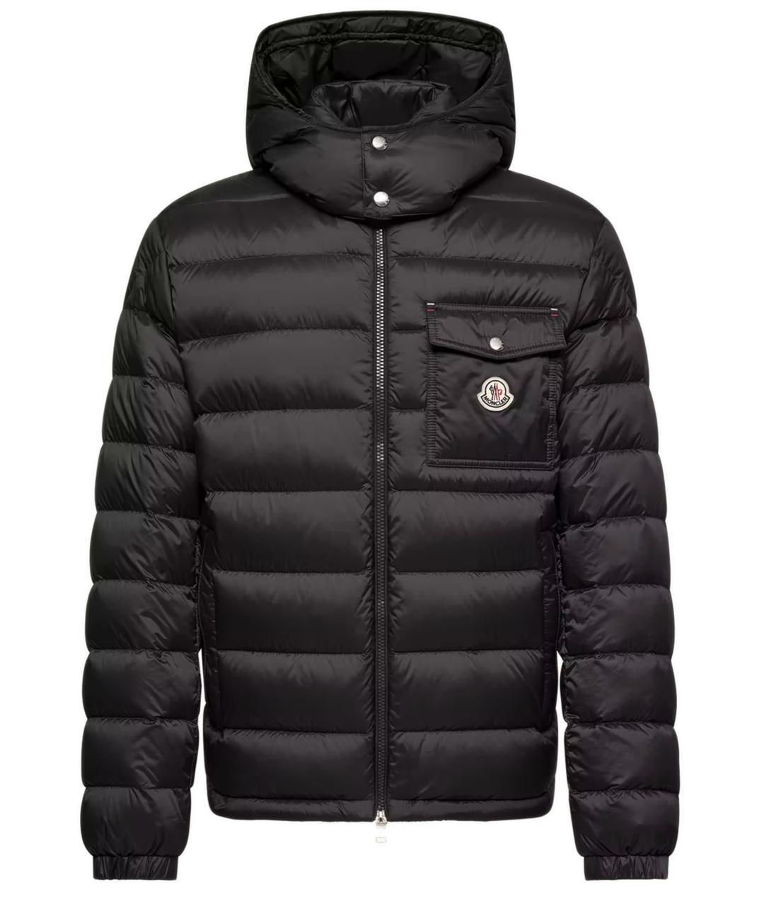 MONCLER Черная полиамидовая куртка, фото 1