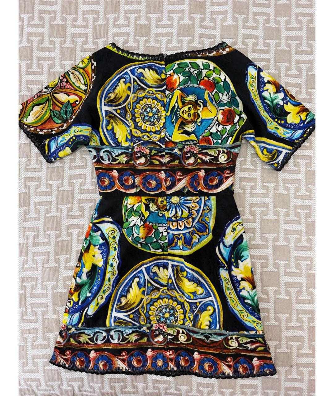 DOLCE & GABBANA KIDS Темно-синее платье, фото 2