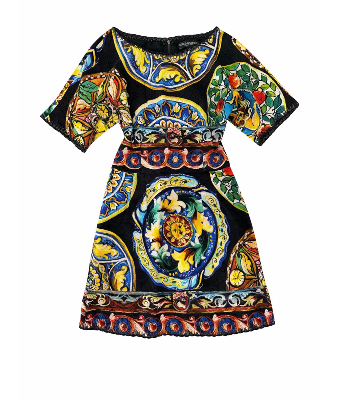 DOLCE & GABBANA KIDS Темно-синее платье, фото 1
