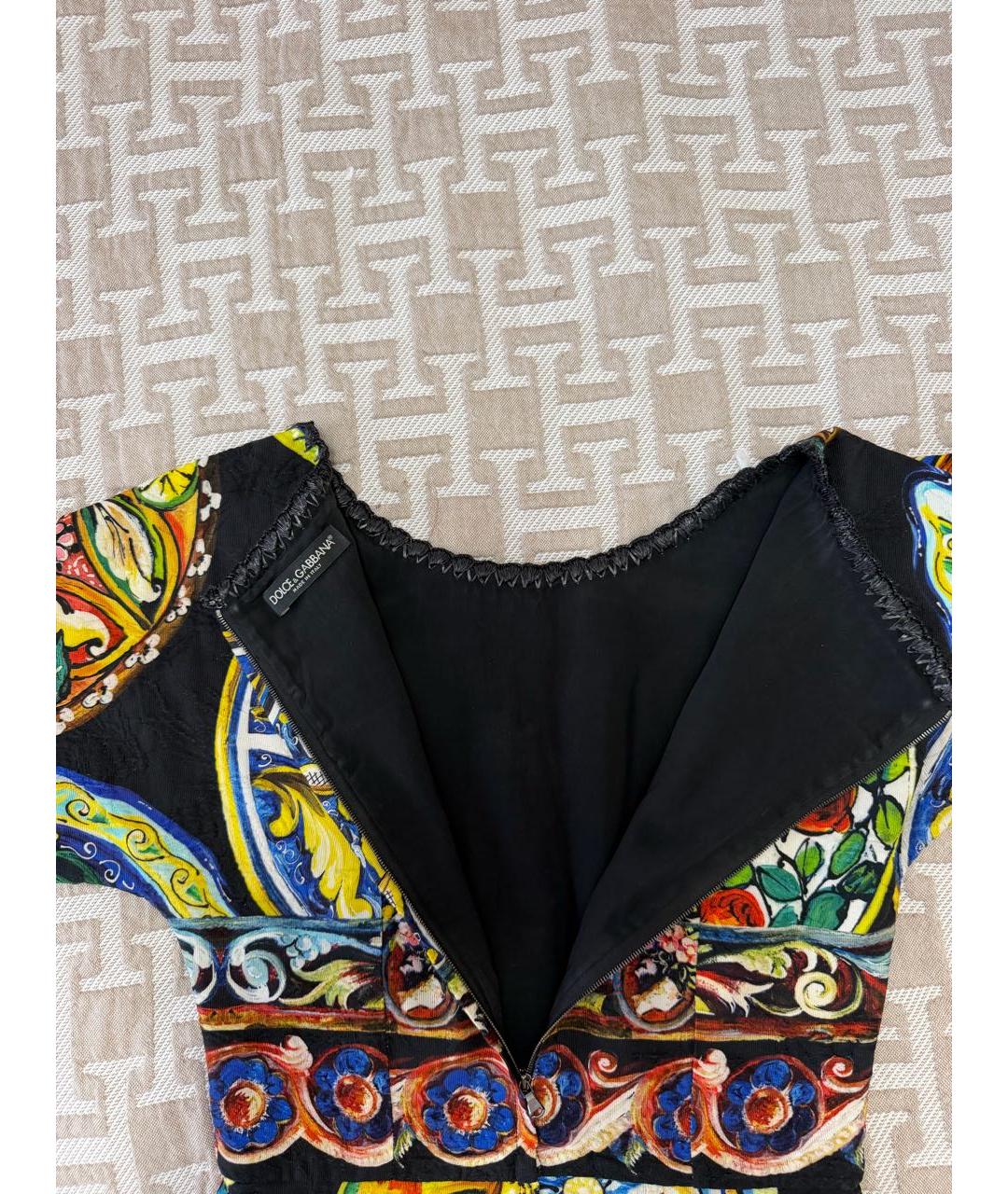 DOLCE & GABBANA KIDS Темно-синее платье, фото 3