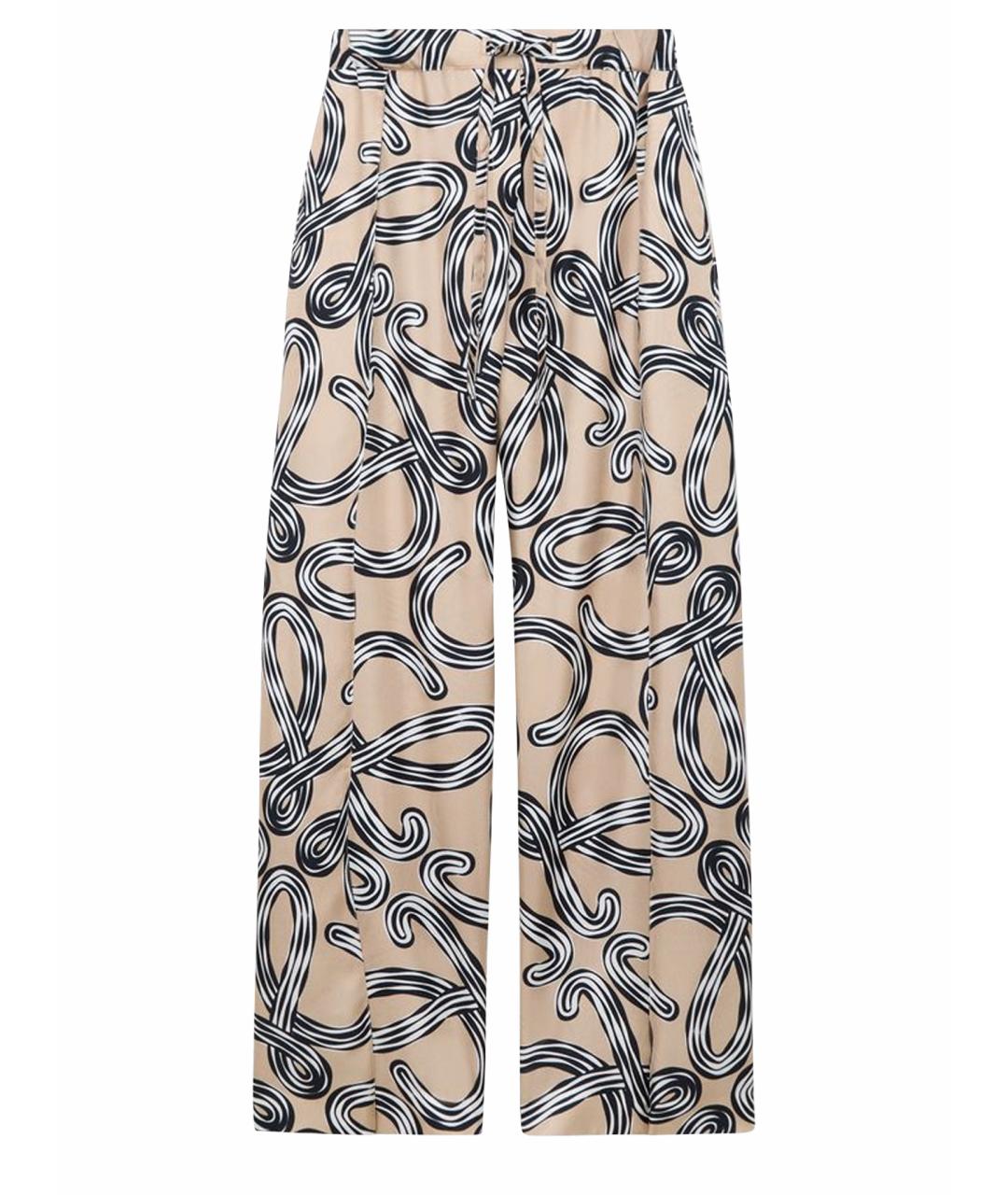 LOEWE Мульти шелковые прямые брюки, фото 1