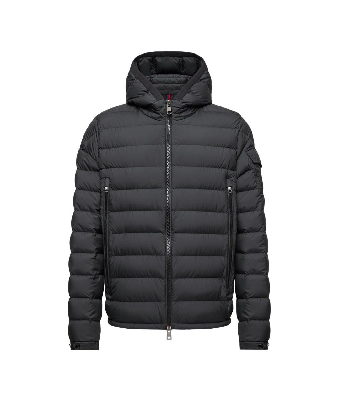 MONCLER Черная полиамидовая куртка, фото 1