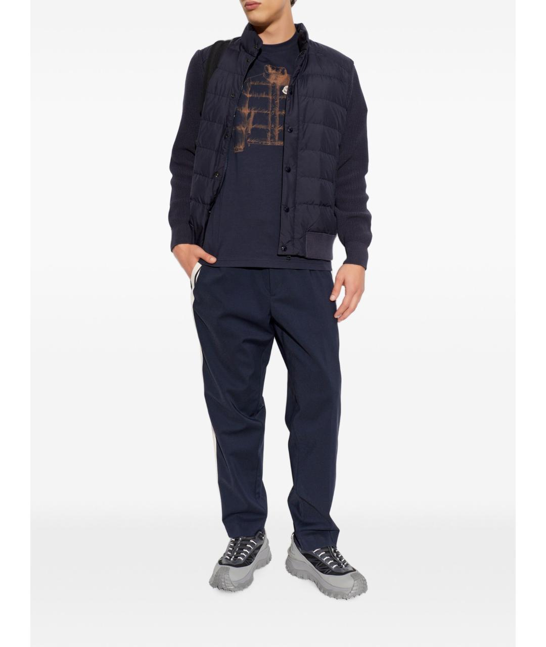 MONCLER Синяя хлопковая куртка, фото 4