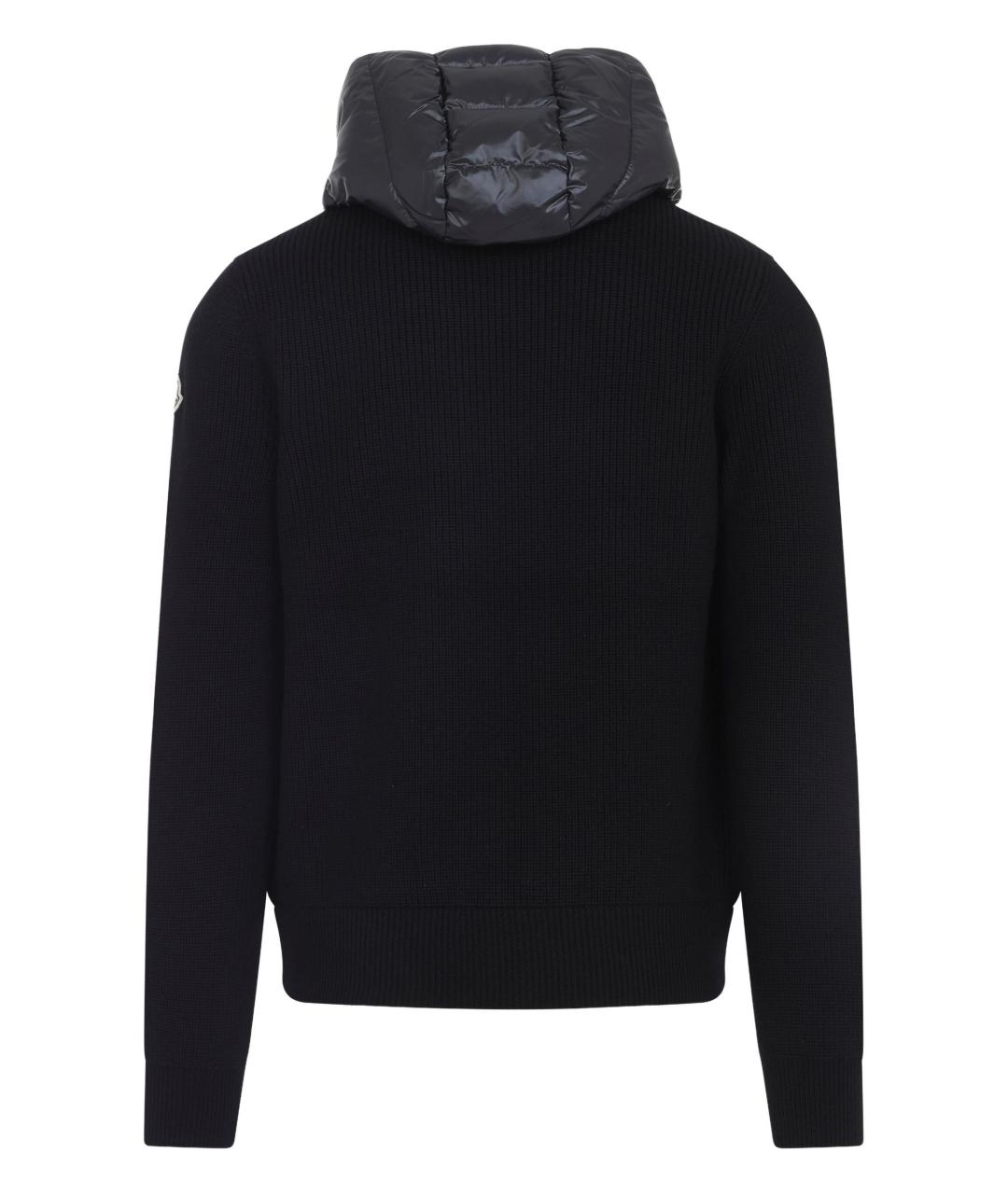 MONCLER Черная полиамидовая куртка, фото 3