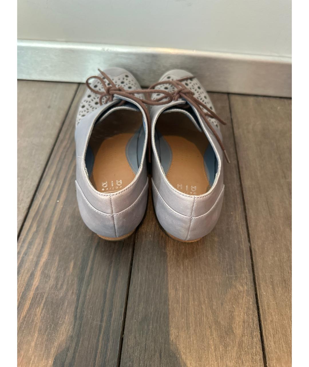 CLARKS Голубые кожаные брогги и оксфорды, фото 3