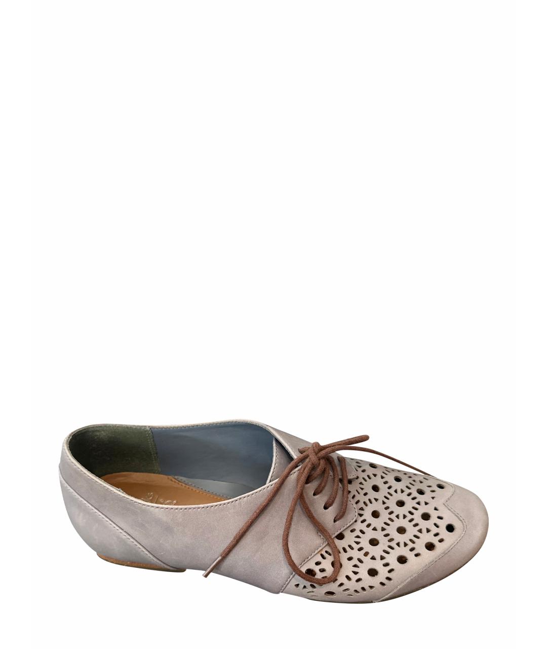 CLARKS Голубые кожаные брогги и оксфорды, фото 1