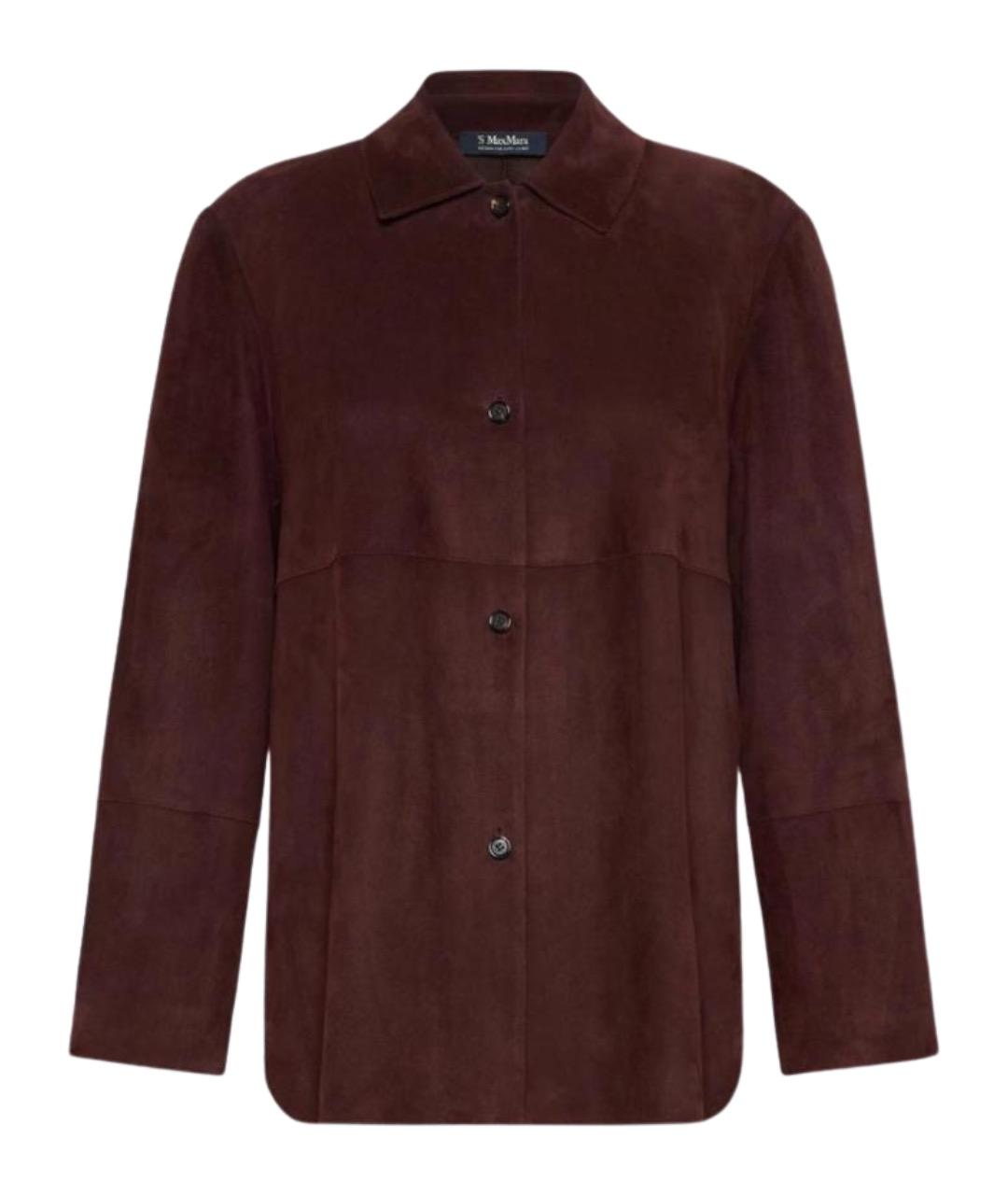 'S MAX MARA Красная кожаная куртка, фото 1