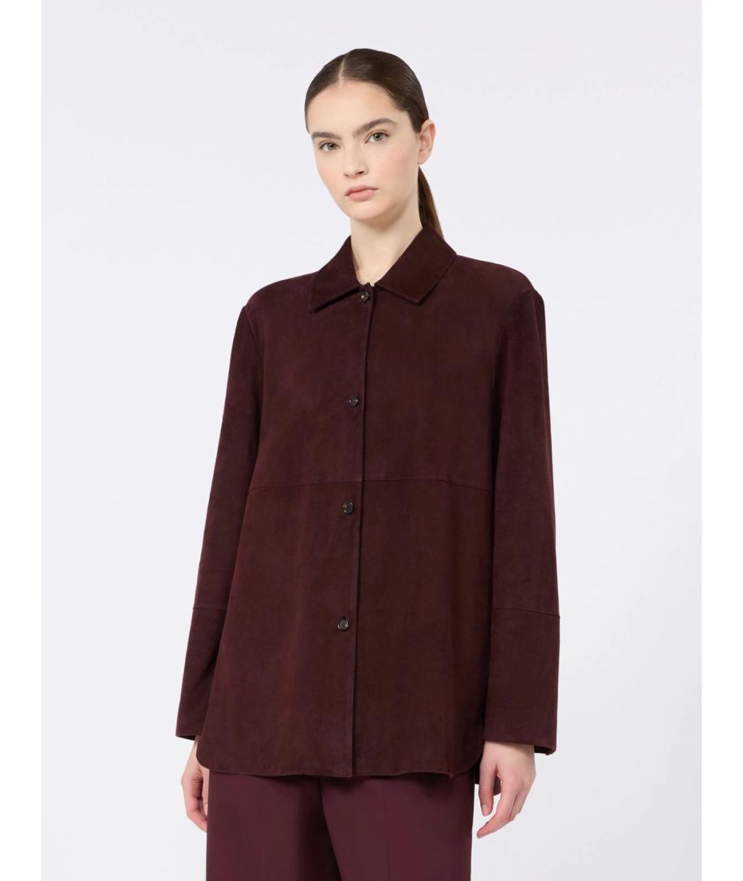 'S MAX MARA Красная кожаная куртка, фото 3