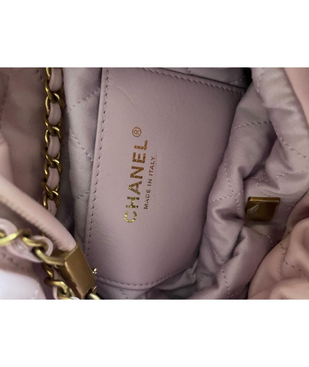 CHANEL Розовая кожаная сумка тоут, фото 4