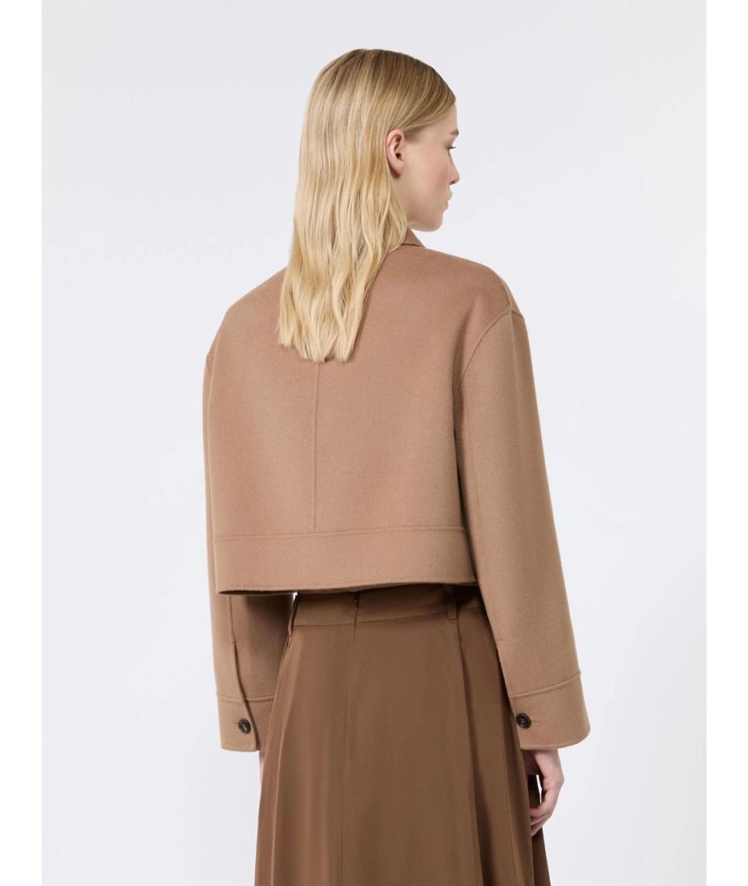 'S MAX MARA Бежевая шерстяная куртка, фото 4