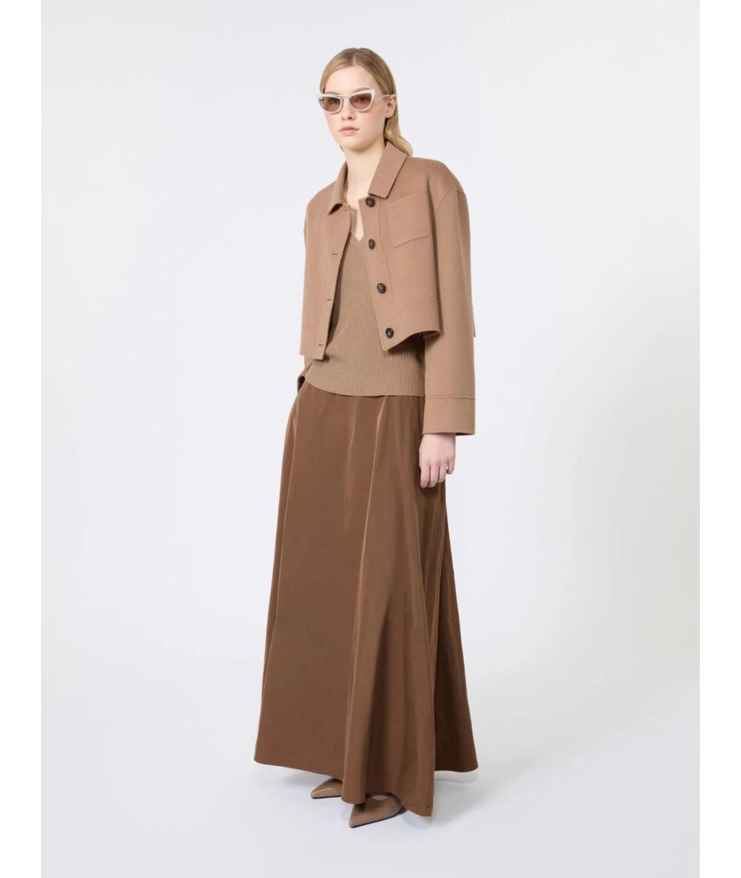'S MAX MARA Бежевая шерстяная куртка, фото 2