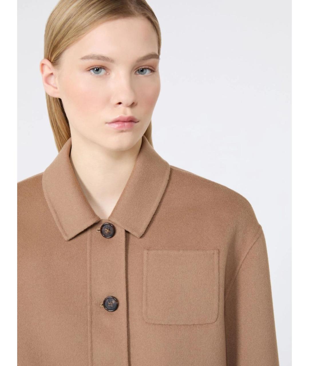 'S MAX MARA Бежевая шерстяная куртка, фото 5