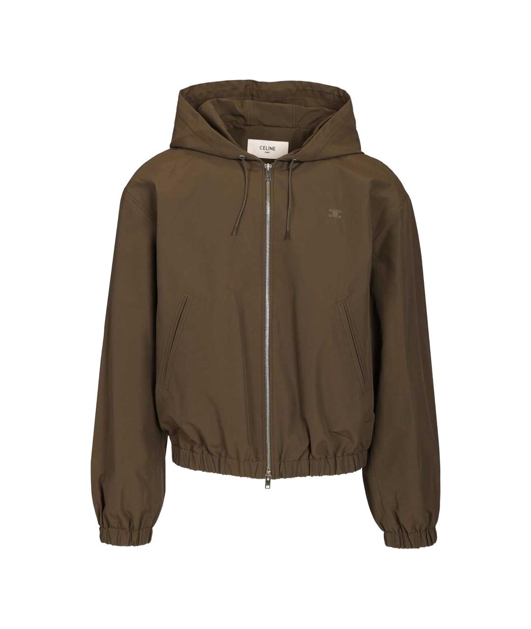 CELINE Хаки хлопковая куртка, фото 1