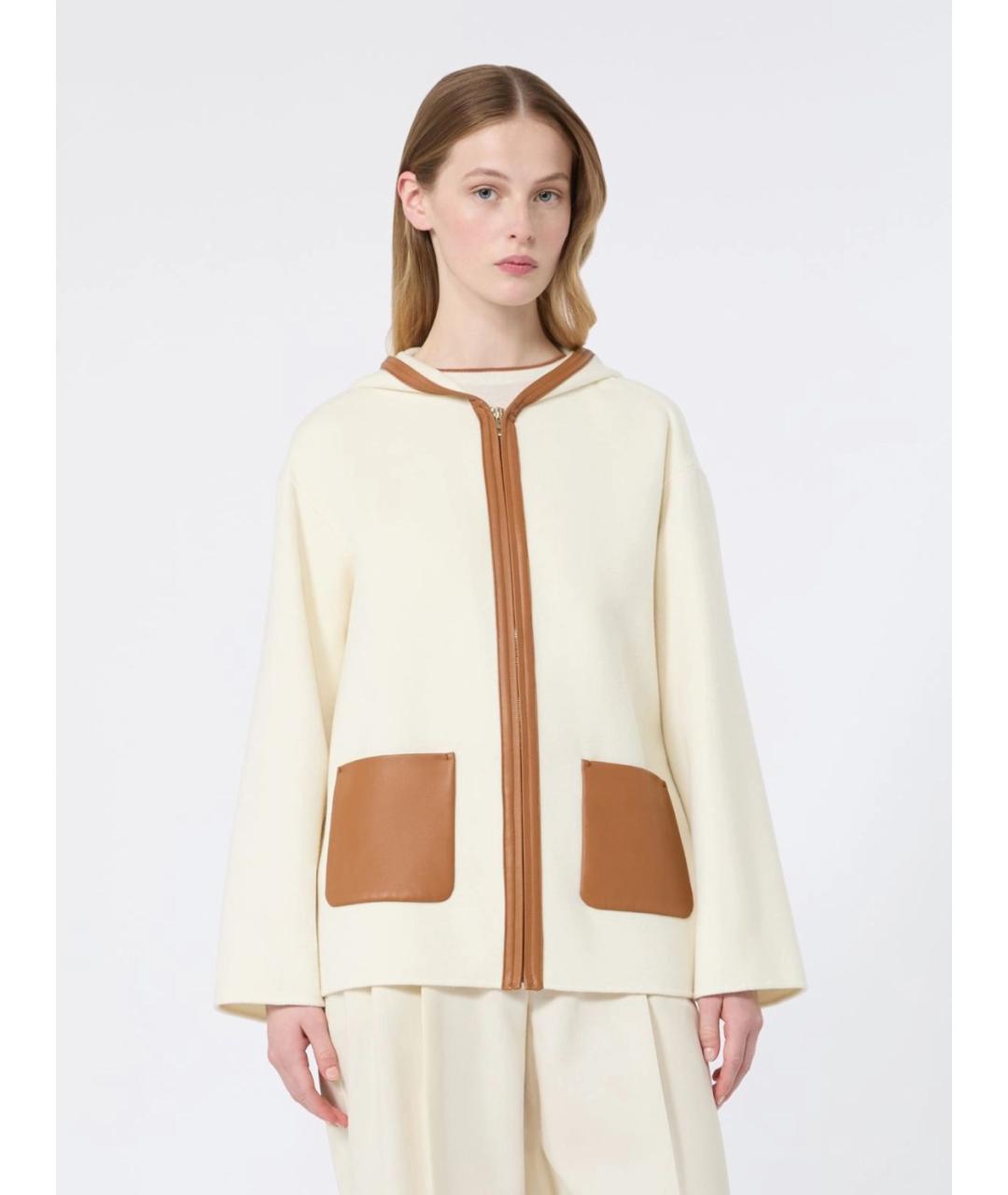 MAX MARA STUDIO Белая куртка, фото 3