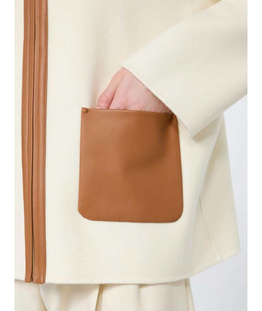 MAX MARA STUDIO Белая куртка, фото 5