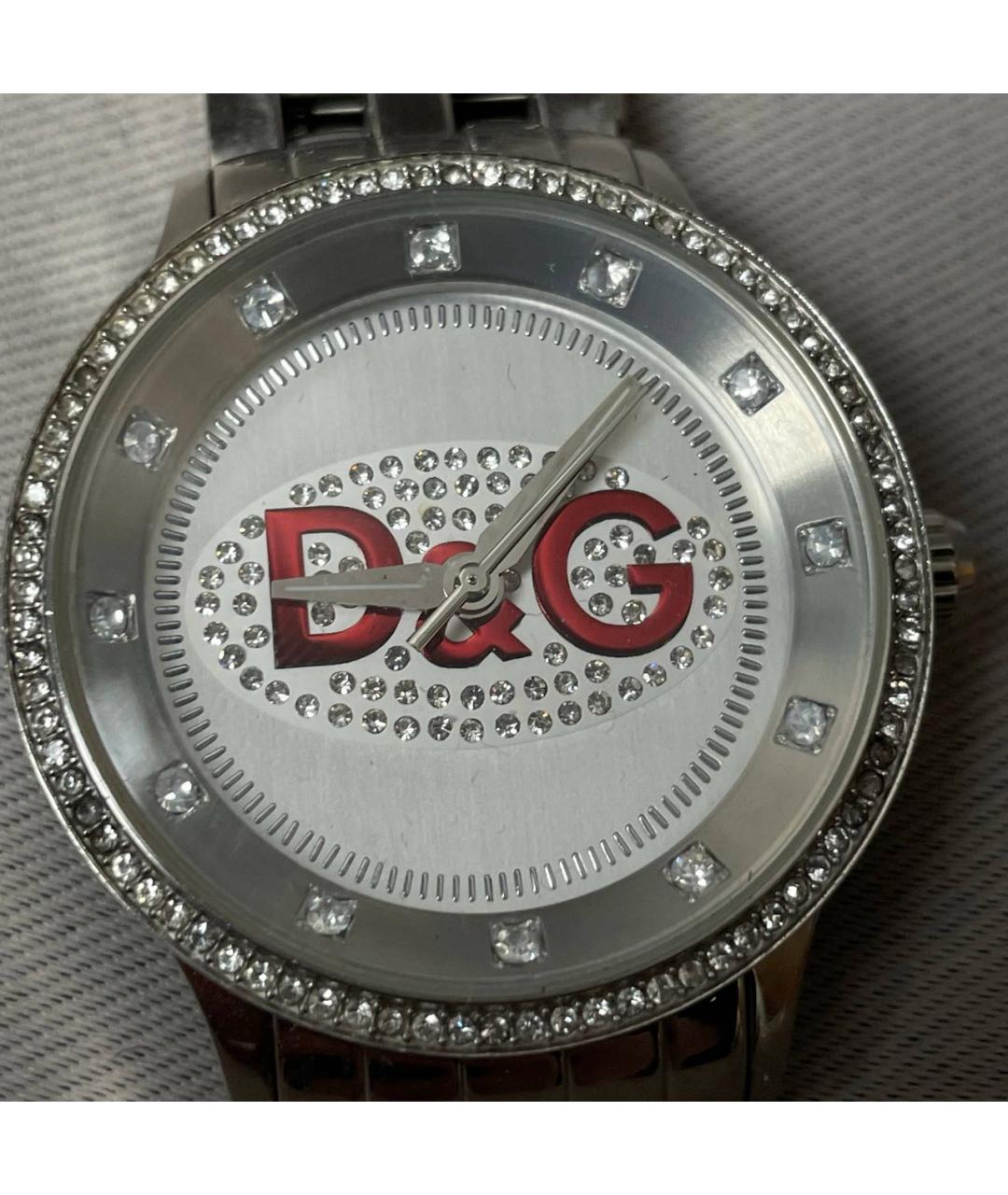 DOLCE&GABBANA Антрацитовые стальные часы, фото 3