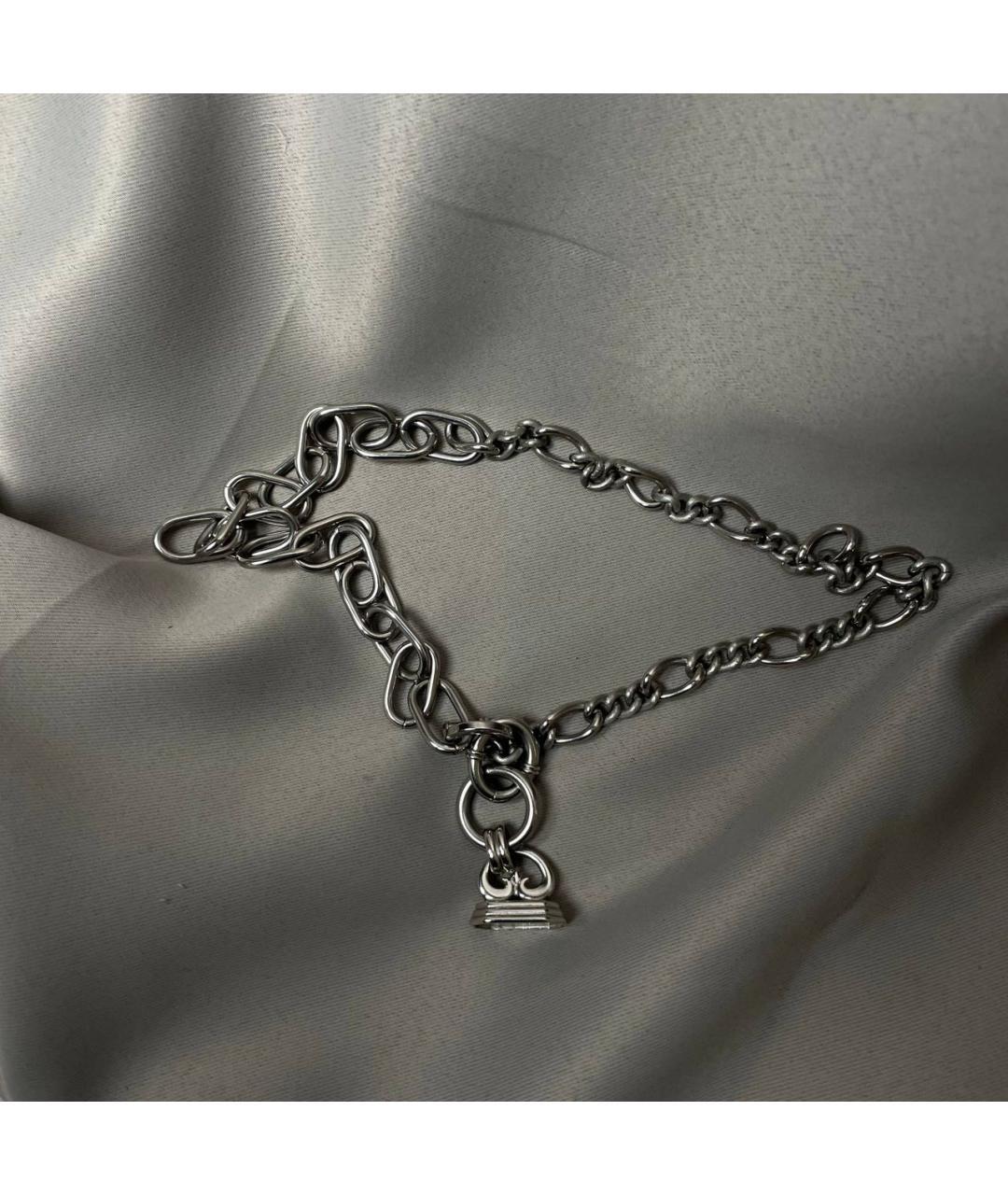 DOLCE&GABBANA Антрацитовая металлическая цепочка/подвеска, фото 4