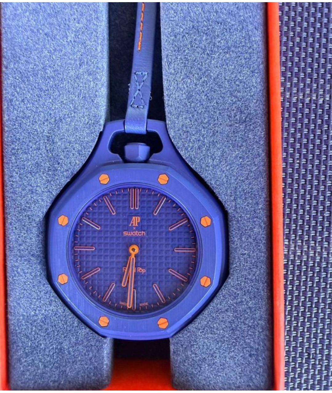 Swatch Синие пластиковые часы, фото 4
