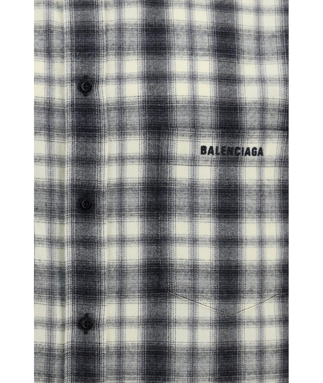 BALENCIAGA Мульти хлопковая кэжуал рубашка, фото 3