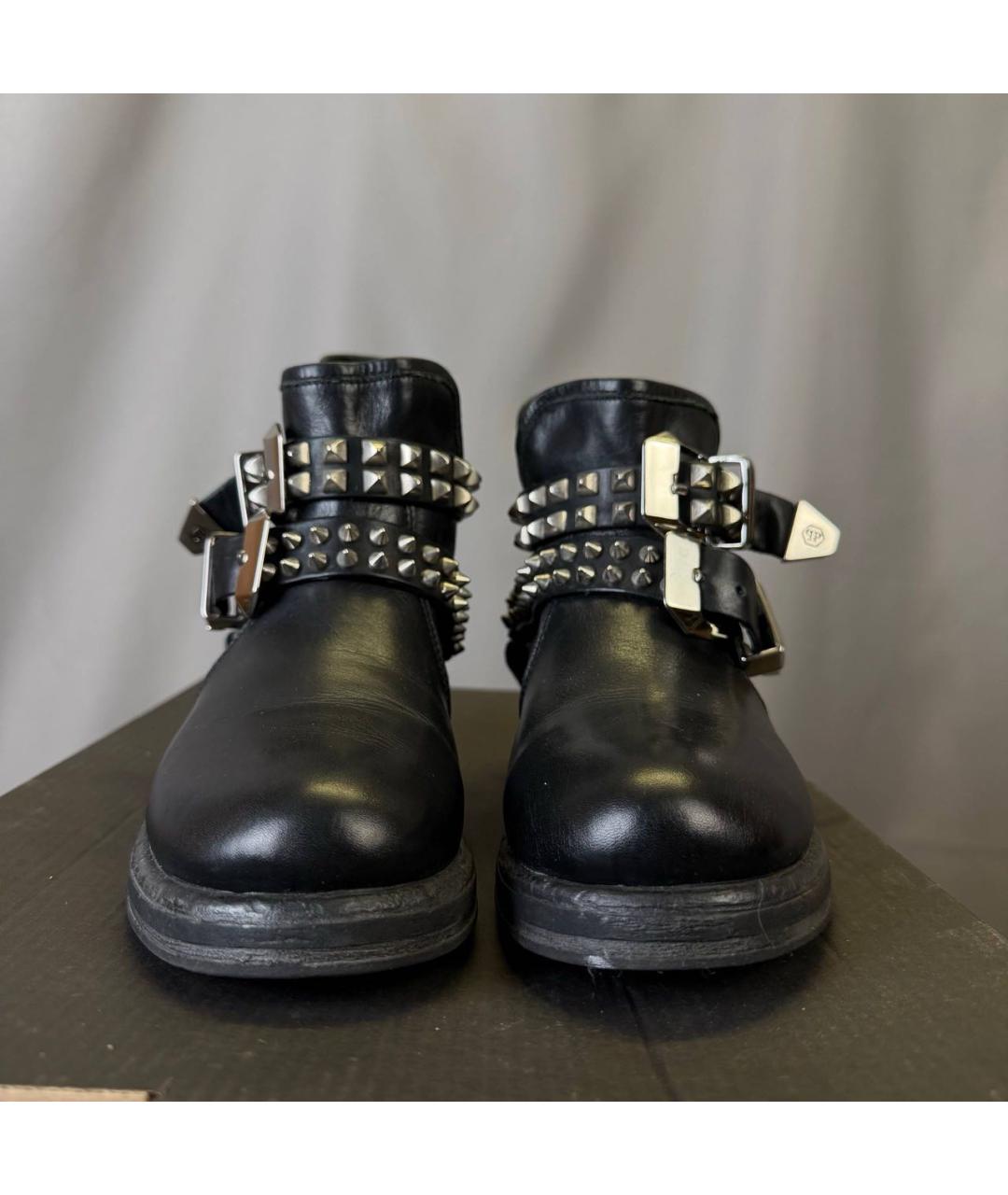 PHILIPP PLEIN Черные сапоги, фото 3