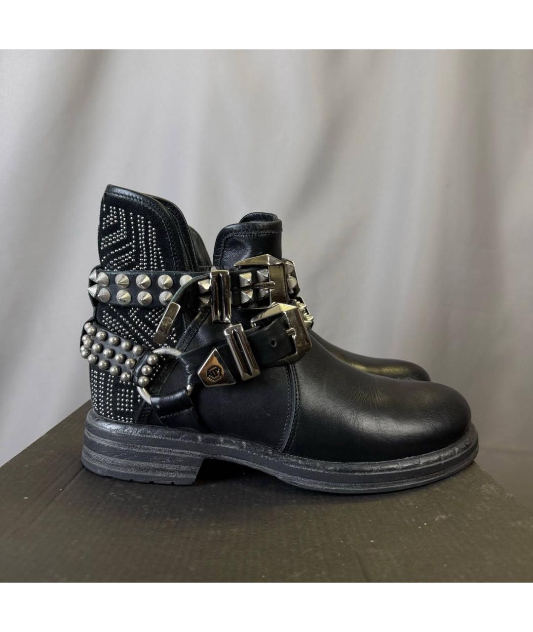 PHILIPP PLEIN Черные сапоги, фото 8