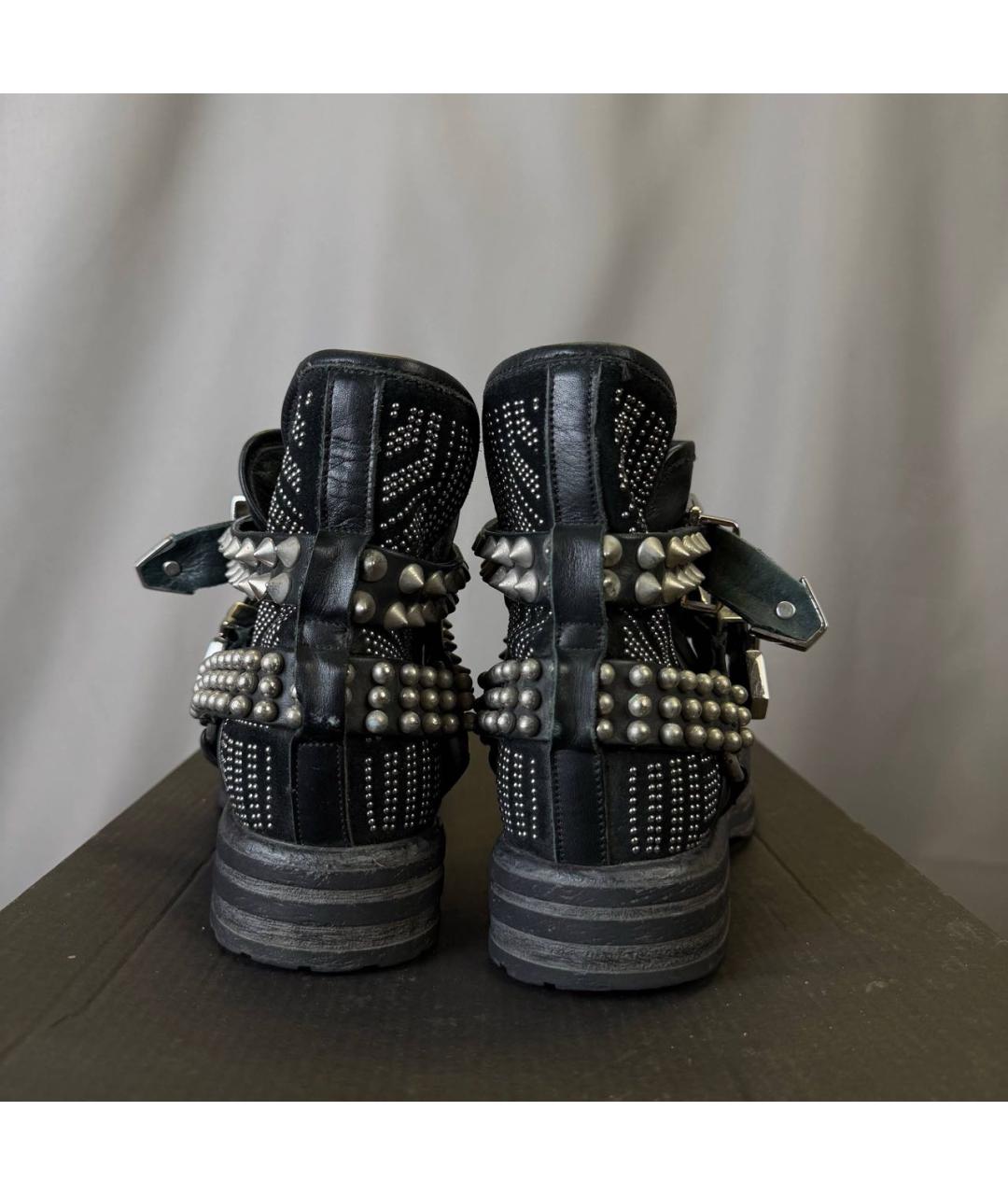 PHILIPP PLEIN Черные сапоги, фото 4