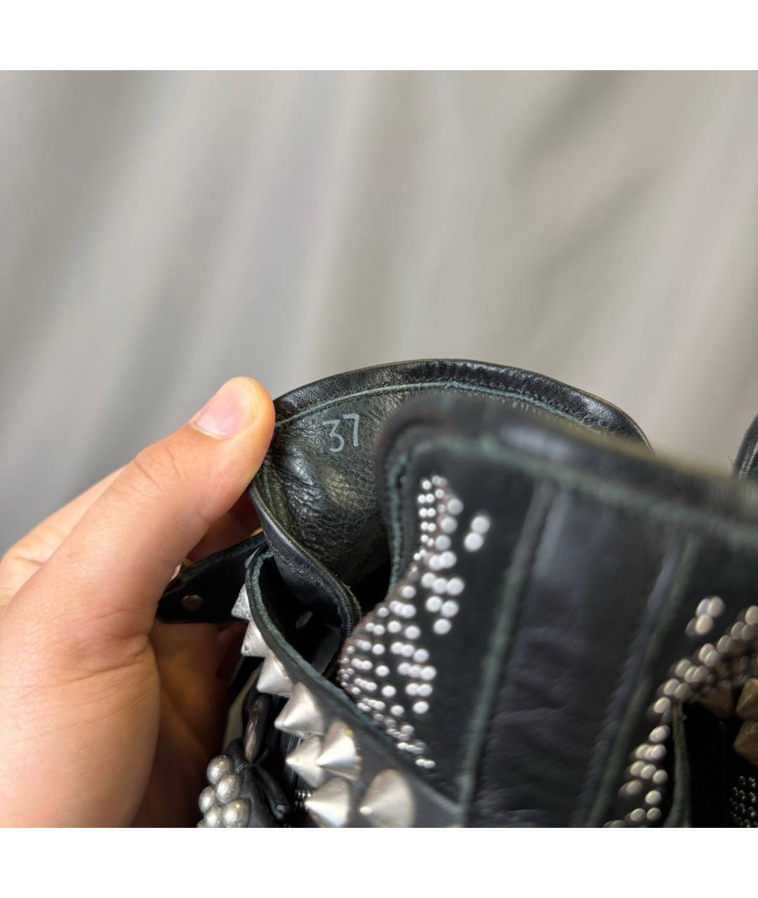 PHILIPP PLEIN Черные сапоги, фото 6