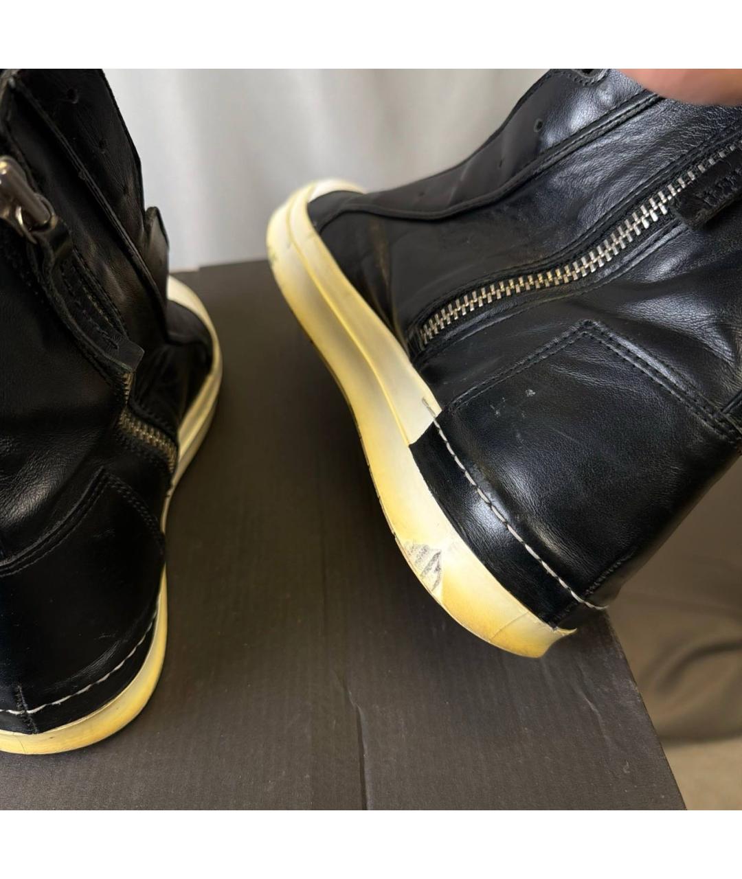 RICK OWENS Черные кеды, фото 5