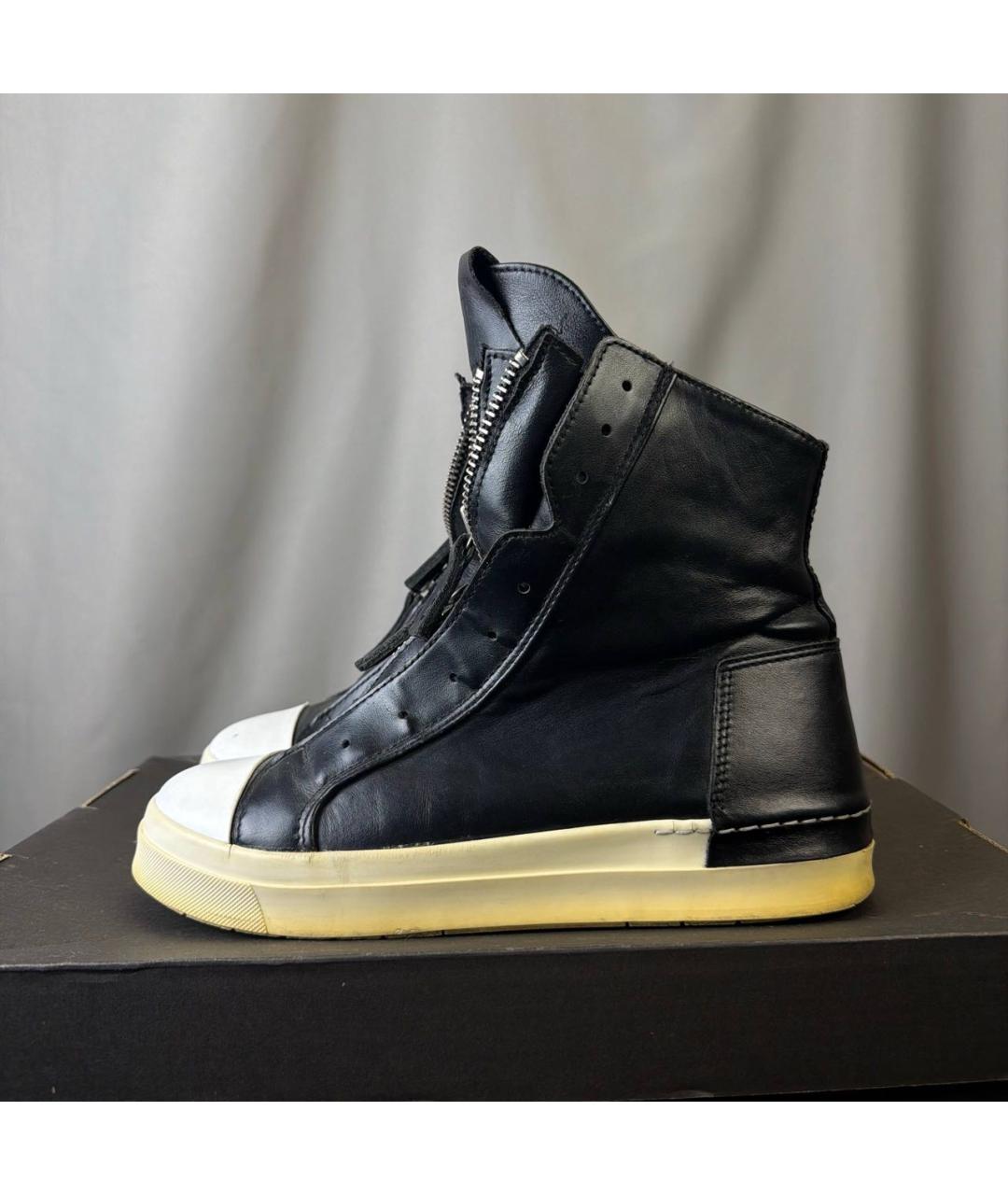 RICK OWENS Черные кеды, фото 8